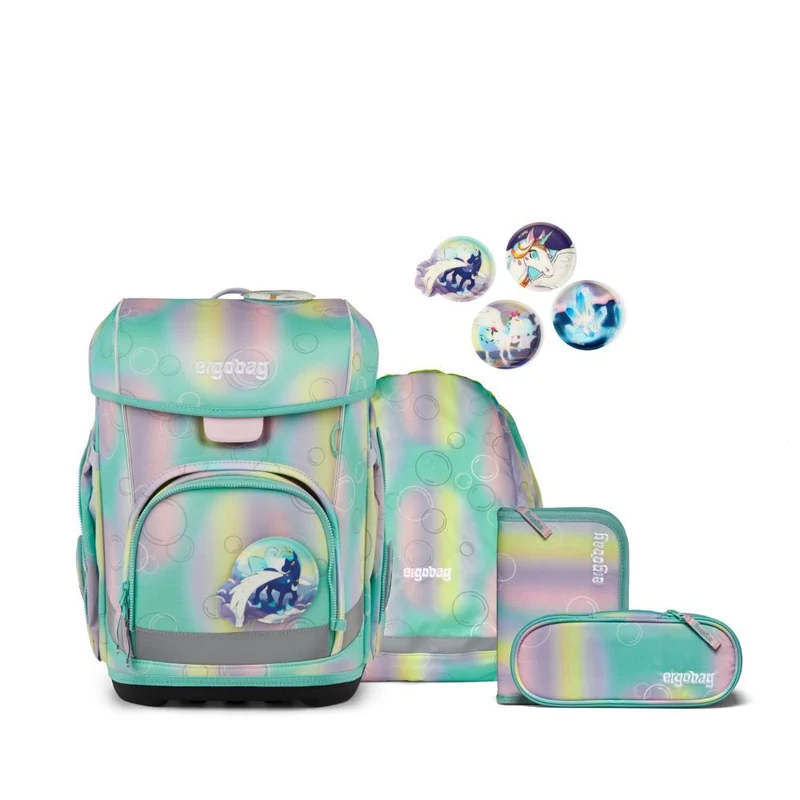 Ergobag Cubo Light ZauBärwelt Reflex Edition Schulranzen Set 5tlg.