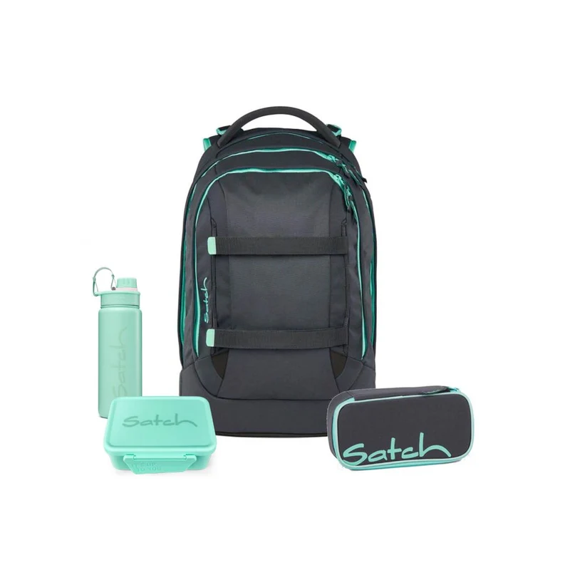 Satch Pack Mint Phantom Schulrucksack Set 4tlg.