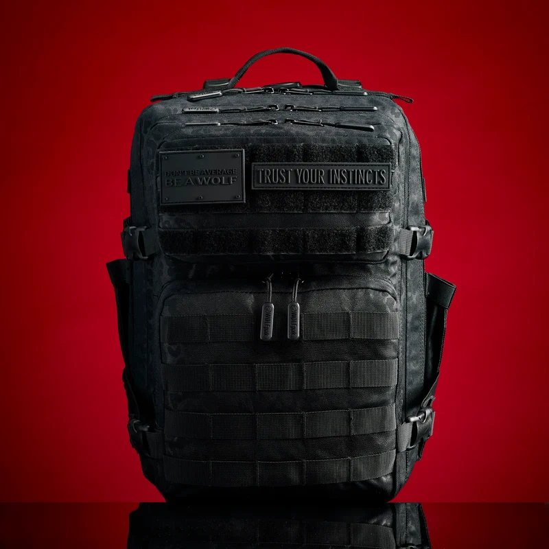 35L Backpack Black Leopard