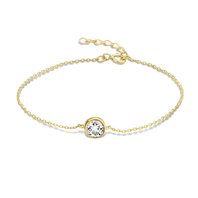 Violet Hamden Venus 925 Sterling Silbernes Vergoldetes Armband mit Geburtsstein VH320010-JUL