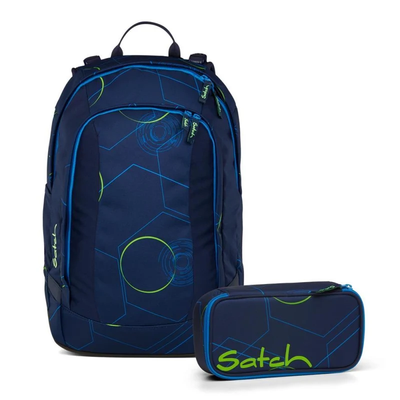 Satch Air Blue Tech Schulrucksack Set 2tlg.