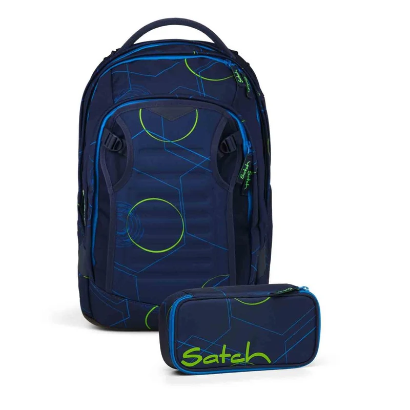 Satch Match Plus Blue Tech Schulrucksack 2tlg.