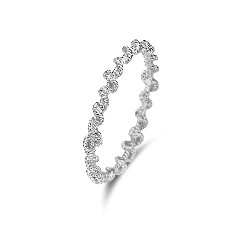 Violet Hamden Sisterhood Lunar 925 Sterling Silberner Gedrehter Ring VH33005-50