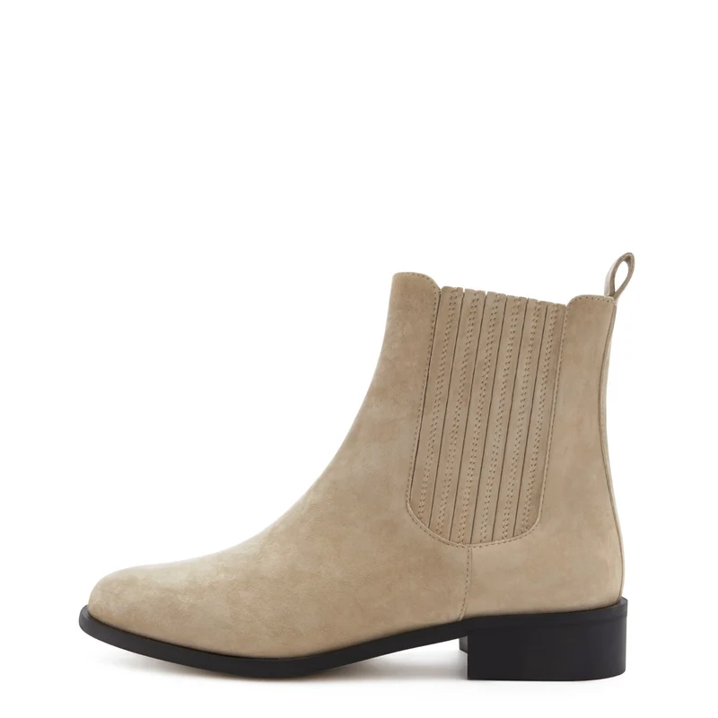 Isabel Bernard Vendôme Chey Beige Suede Chelsea Stiefel IB53000SS-174-37