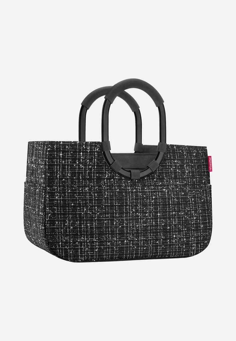 Loopshopper M Bouclé Black - Einkaufskorb
