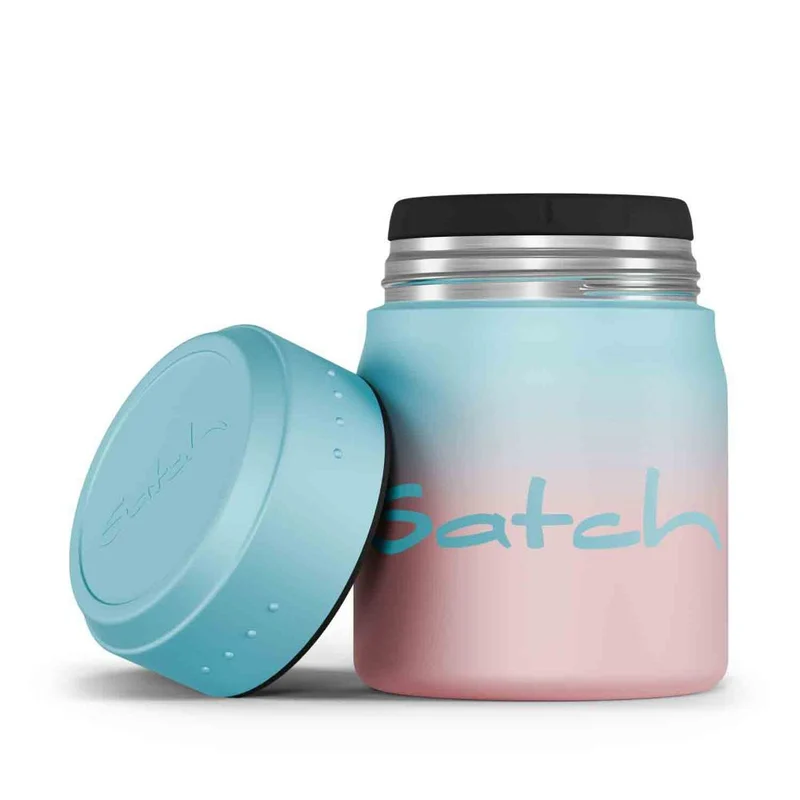 Satch Thermo Lunchbox Light Blue Graffiti 4tlg.