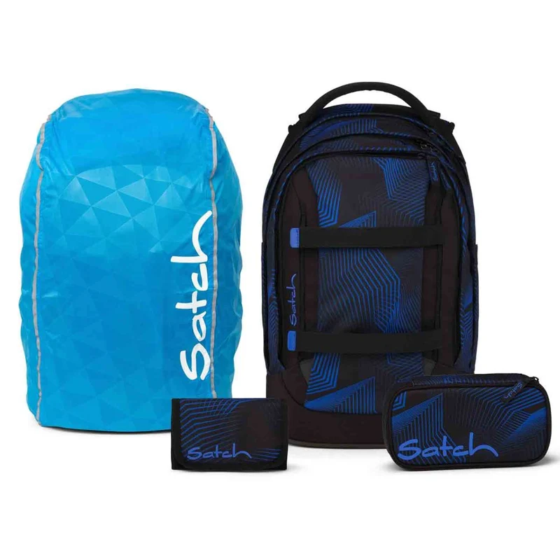 Satch Pack Seismic Blue Streetwalk Edition Schulrucksack Set 4tlg.