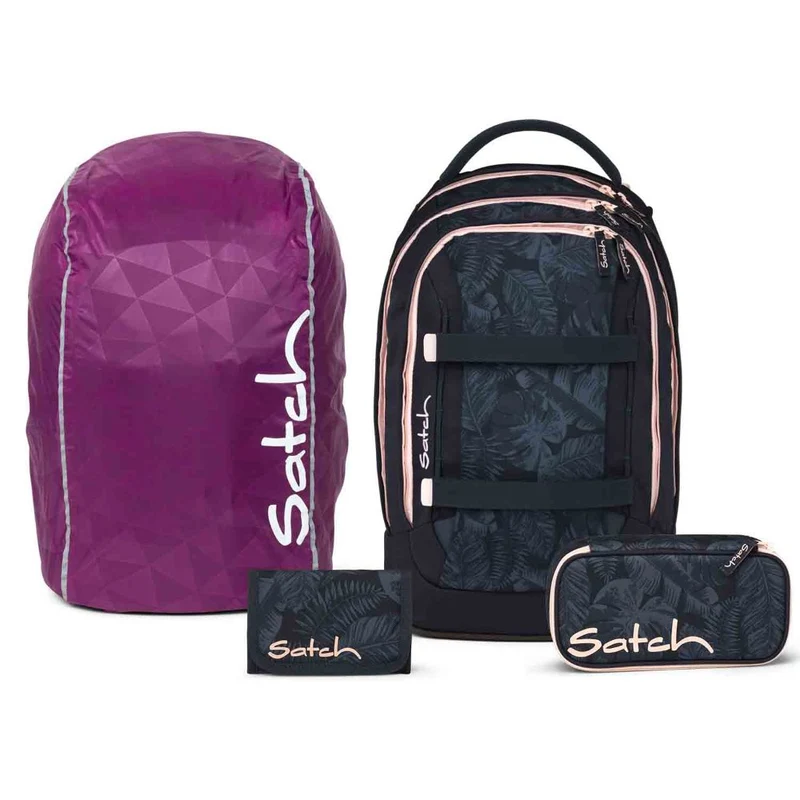 Satch Pack Midnight Jungle Streetwalk Edition Schulrucksack Set 4tlg.