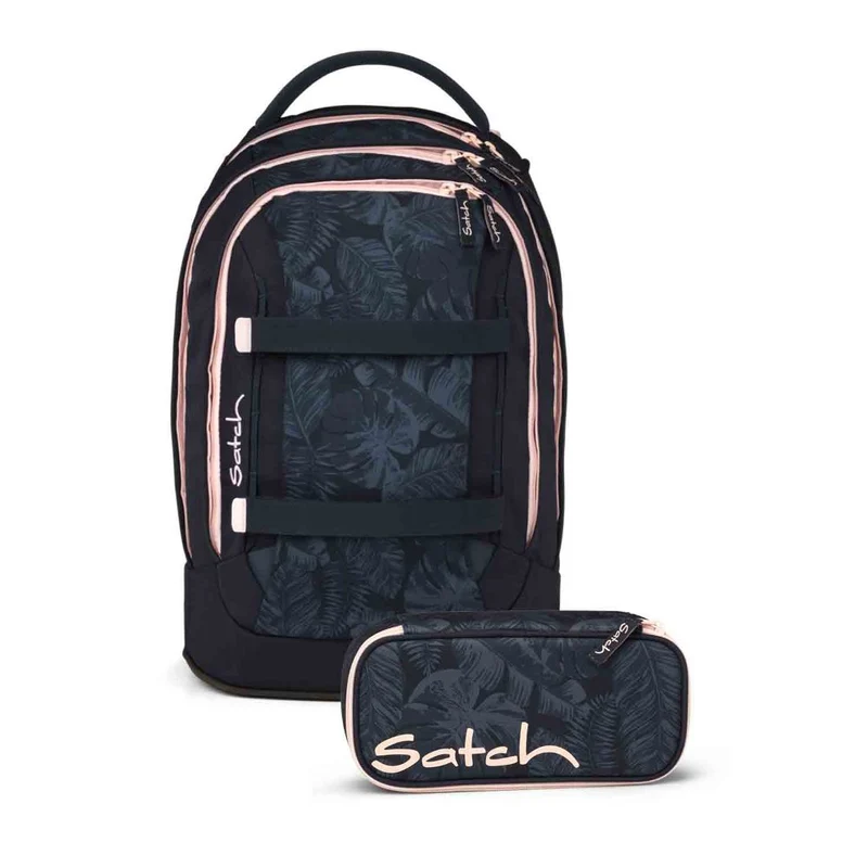 Satch Pack Midnight Jungle Schulrucksack Set 2tlg.