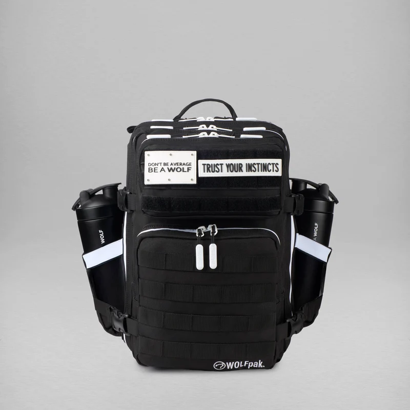 25L Backpack Alpha Black with White Accents