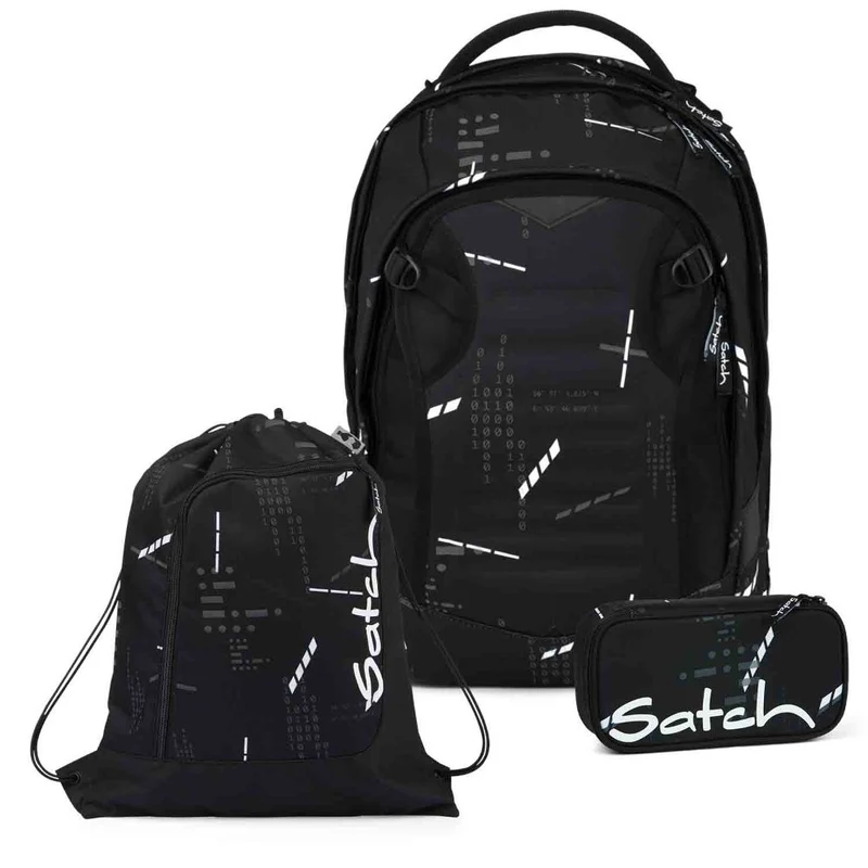 Satch Match Plus Ninja Matrix Schulrucksack 3tlg.