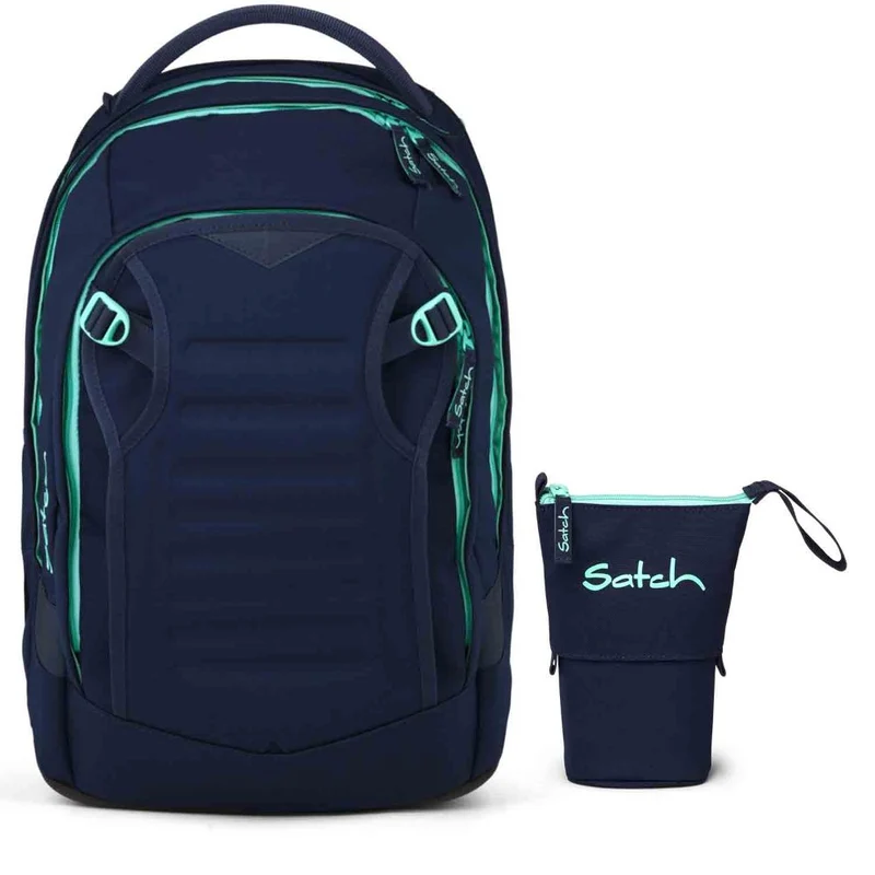 Satch Match Plus Ocean Mint Schulrucksack Set 2tlg.
