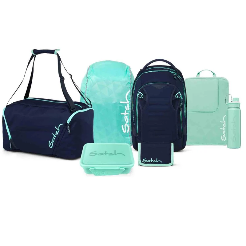 Satch Match Plus Ocean Mint Kollektor Edition Schulrucksack Set 8tlg.