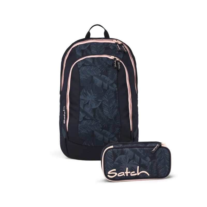 Satch Air Midnight Jungle Schulrucksack Set 2tlg.