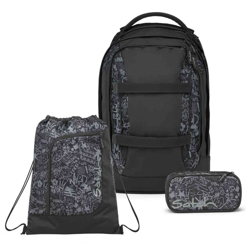 Satch Pack Street Ink Schulrucksack Set 3tlg.