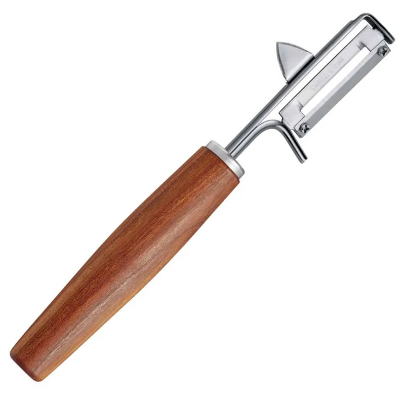 Triangle Linkshänder Pendelschäler mit Holzgriff