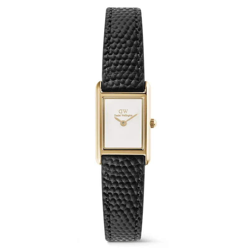 Daniel Wellington Bound Mini Black Lizard Goldfarben Damen Uhr DW00100903