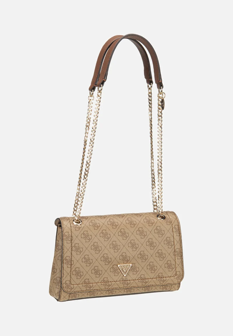 Noelle II Conv XBody Flap 72210 Latte Logo/Brown - Umhängetasche