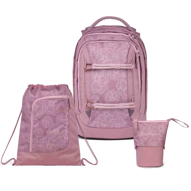 Satch Pack Magnolia Dream Pencil Slider Light Edition Schulrucksack Set 3tlg.