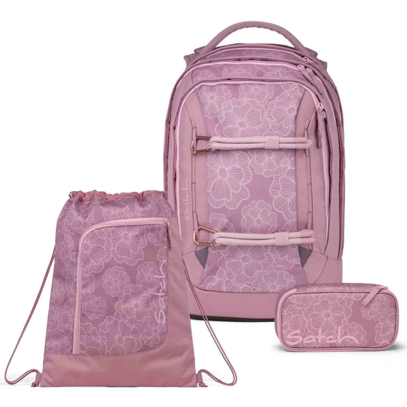 Satch Pack Magnolia Dream Schulrucksack Set 3tlg.