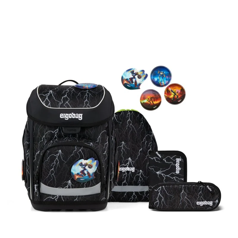 Ergobag Cubo Super ReflektBär Reflex Edition Schulranzen Set 5tlg.