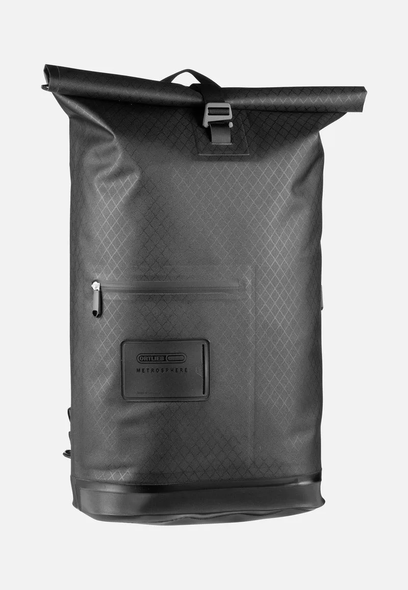 Daypack Metrosphere Black Embossed - Rolltop Rucksack