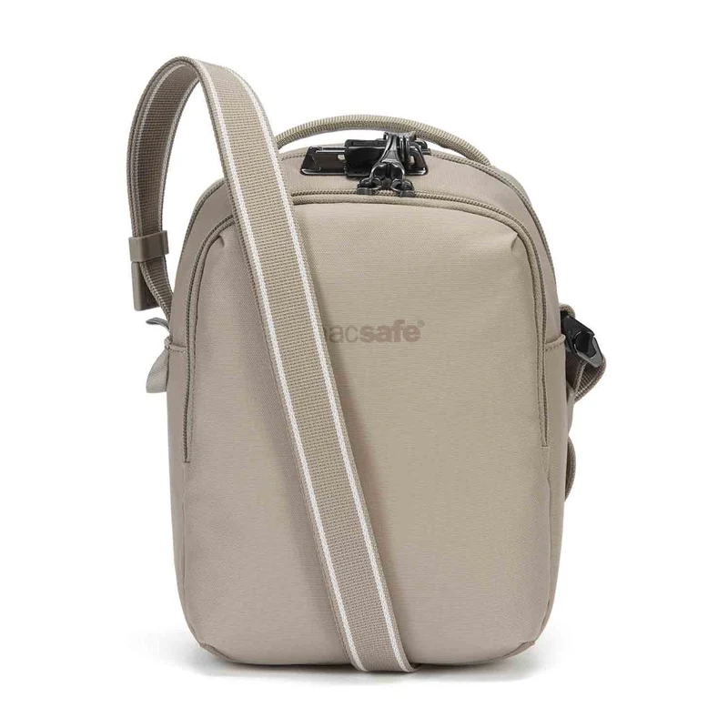 Pacsafe V Companion Beige Anti-Theft Crossbody