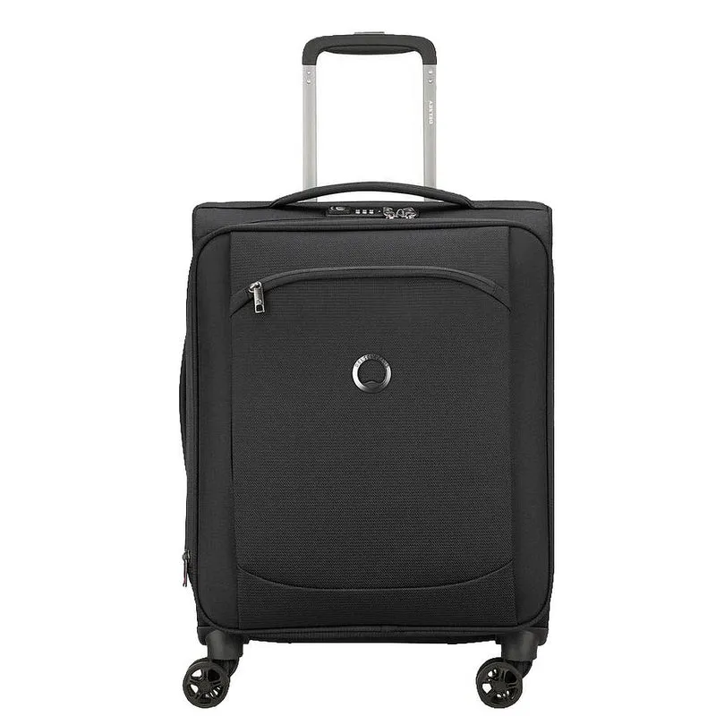 Delsey Paris Montmartre Air 2.0 - 4-Rollen-Kabinentrolley Slim Line S 55 cm (schwarz)