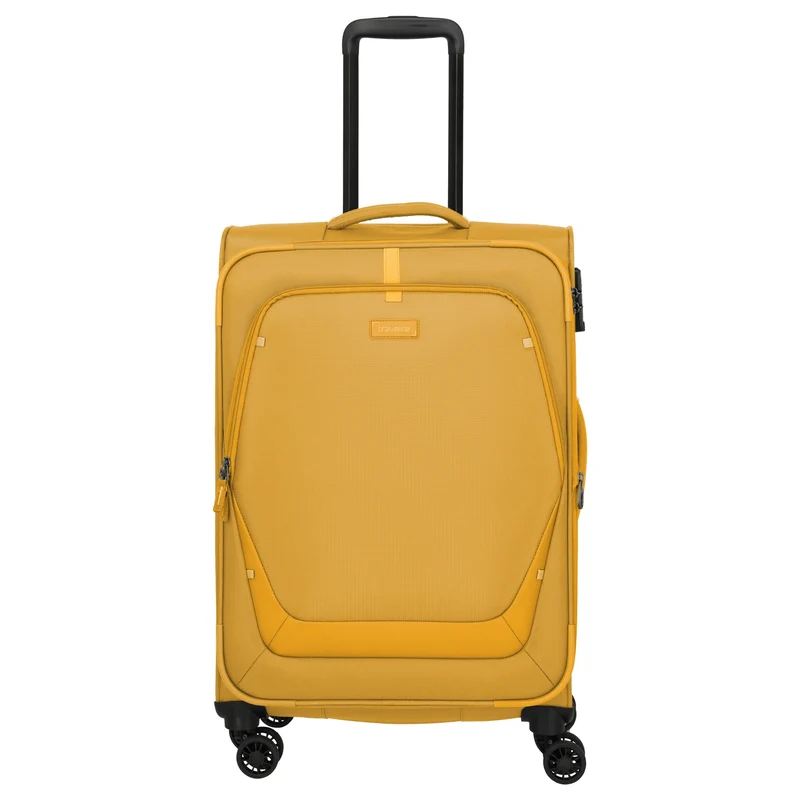 Travelite Umbria - 4-Rollen-Trolley M 67 cm erw. (golden glow)