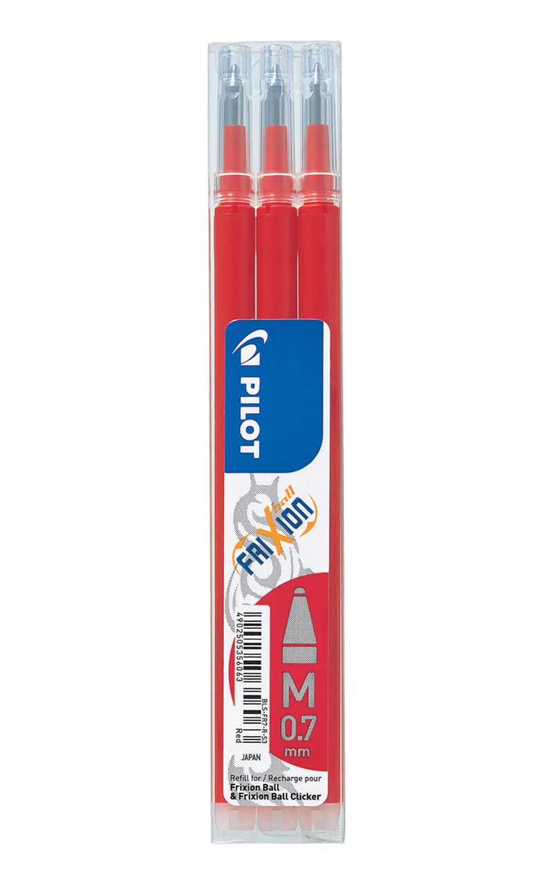 Pilot Frixion Ball - Clicker Ersatzmine - 3er Set