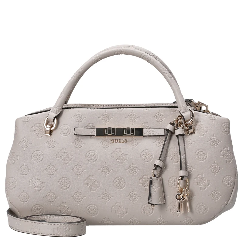 Guess Carmella 3 Comp Satchel - Henkeltasche 30 cm (bone logo)