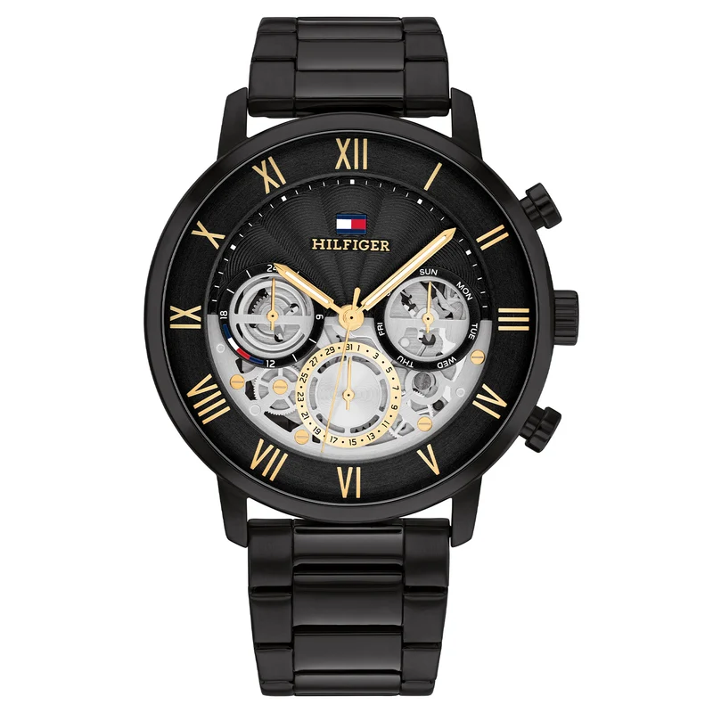 Tommy Hilfiger Schwarze Herrenuhr TH1710706