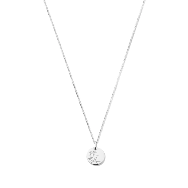 Violet Hamden Venus 925 Sterling Silberne Halskette mit Geburtsblume VH340026-MAY