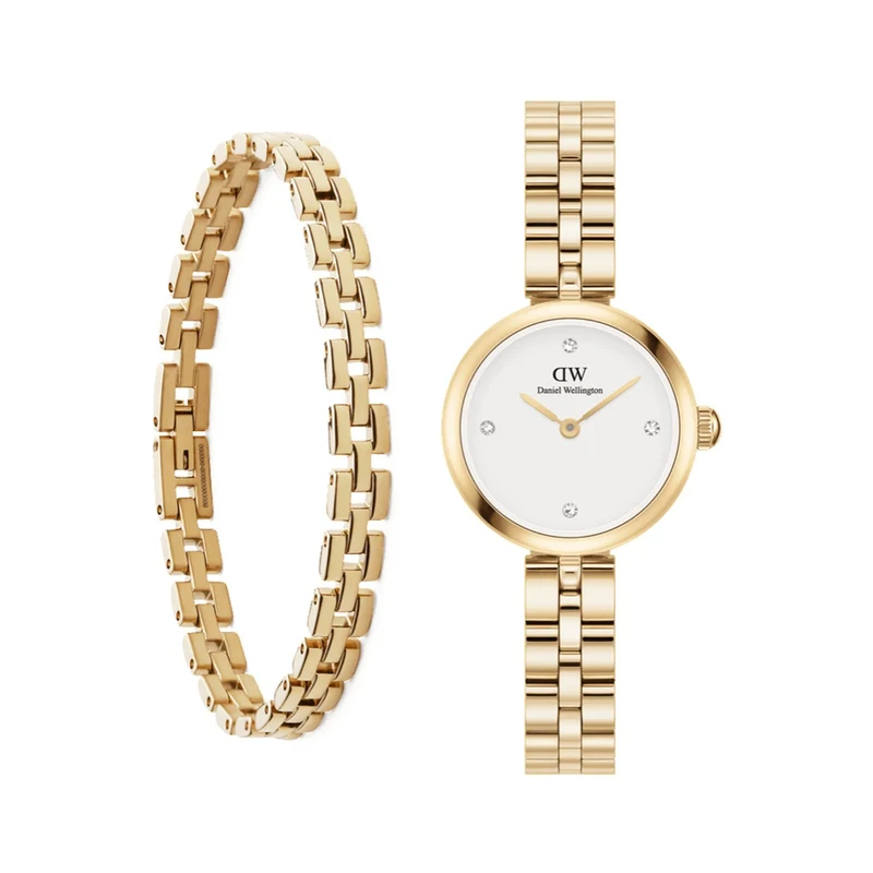 DW COMBO Elan Goldfarbenes Damen Geschenkset DW00590022