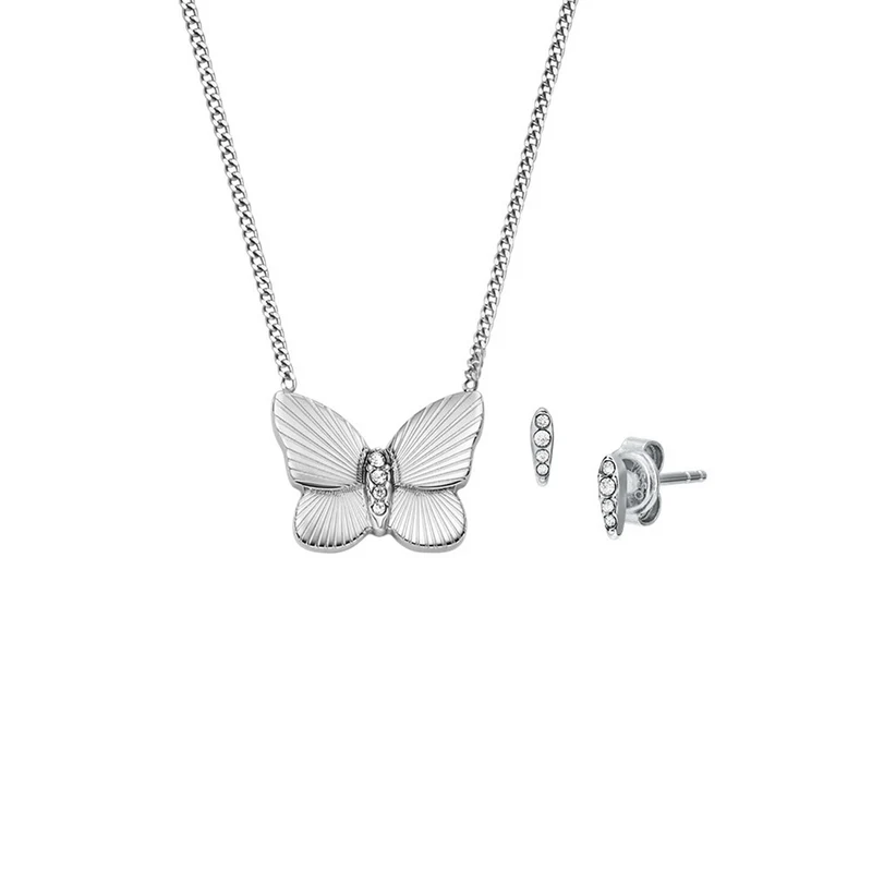 Fossil Sutton Silbernes Geschenkset JF04935SET
