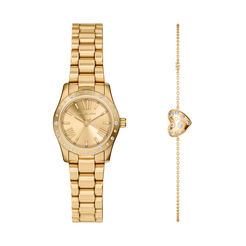 Michael Kors Lexington Goldfarbenes Damen Set MK4992SET