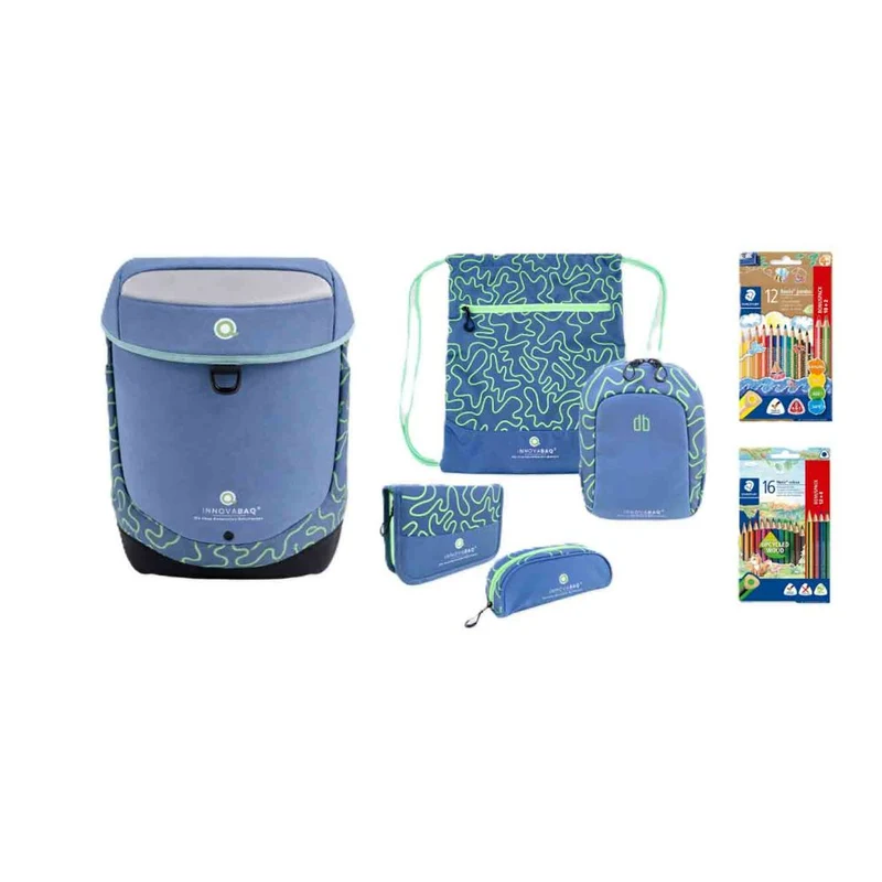 Innovabaq Space Grey Schulranzen Set 5tlg.