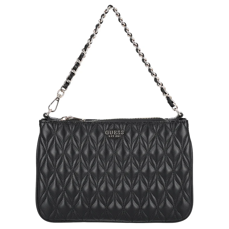 Guess Maxine Quilted Flat Pouch - Schultertasche 24 cm (black)
