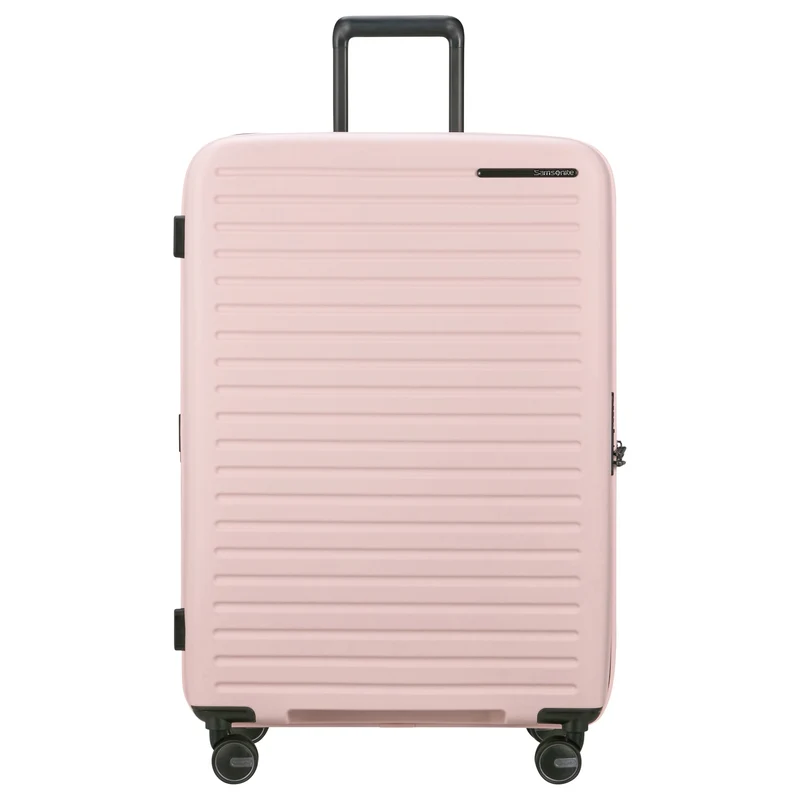 Samsonite Selection Restackd - 4-Rollen-Trolley 75 cm L erw. mit 3tlg. Packsack-Set (rose)