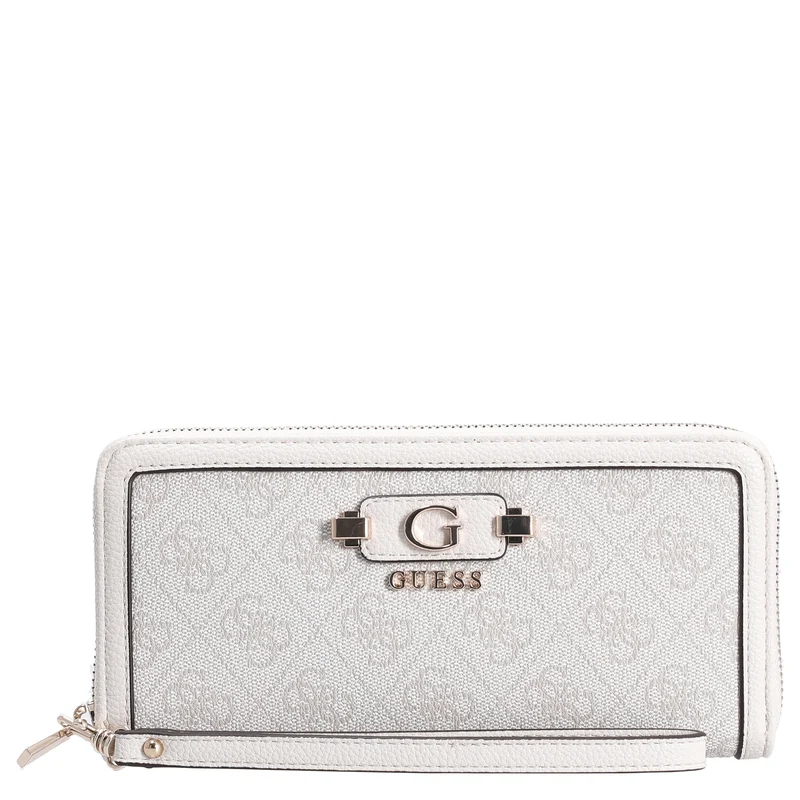 Guess Lindsey SLG Large Zip - Geldbörse 12cc 21 cm (bone logo)