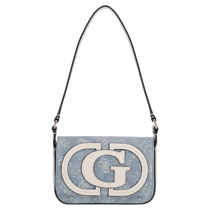 Guess Ruby Flap - Schultertasche 20 cm (denim logo)