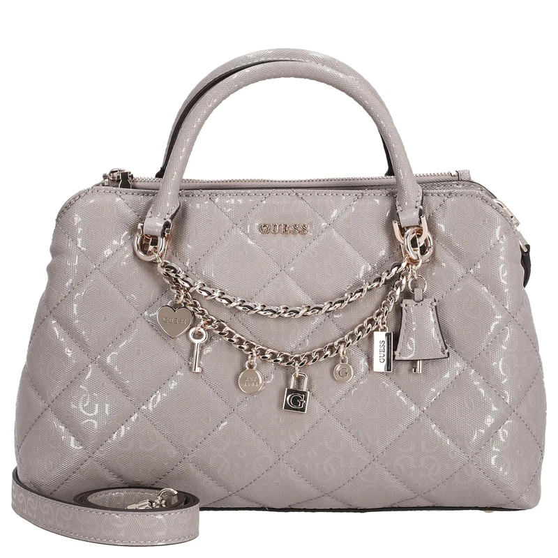 Guess Libby 2 Comp Satchel - Henkeltasche 30 cm (dark taupe)