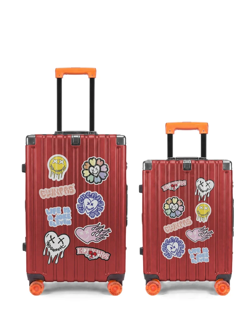 2er-Pack Hartschalenkoffer: Mittelgroßer Koffer und Handgepäck XS LUGERS