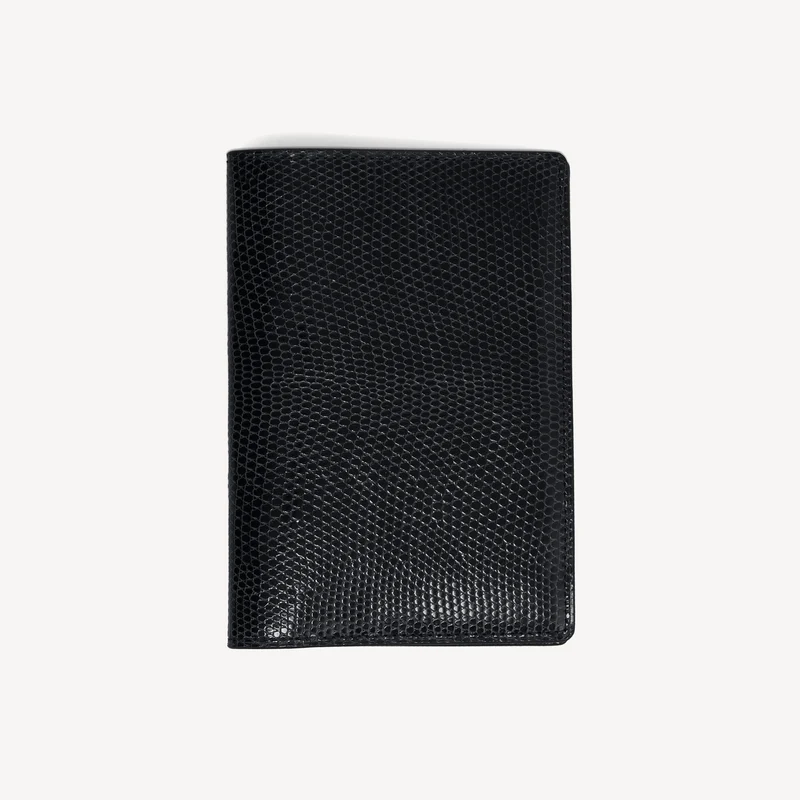 Lizard Passport Wallet - Schwarz