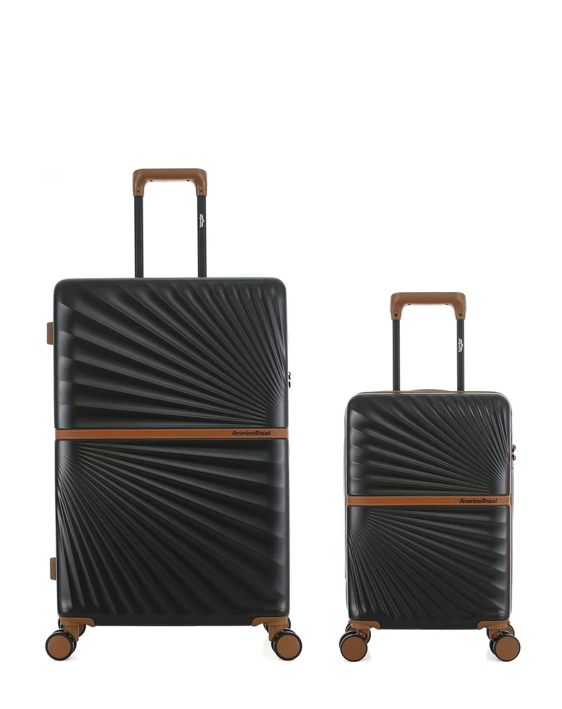 2er-Pack Hartschalenkoffer: Großer Koffer und Handgepäck XS OAKLAND