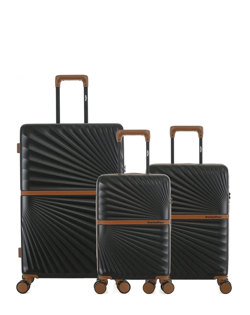 3er-Pack Hartschalenkoffer: Großer Koffer, Handgepäck und Handgepäck XS OAKLAND