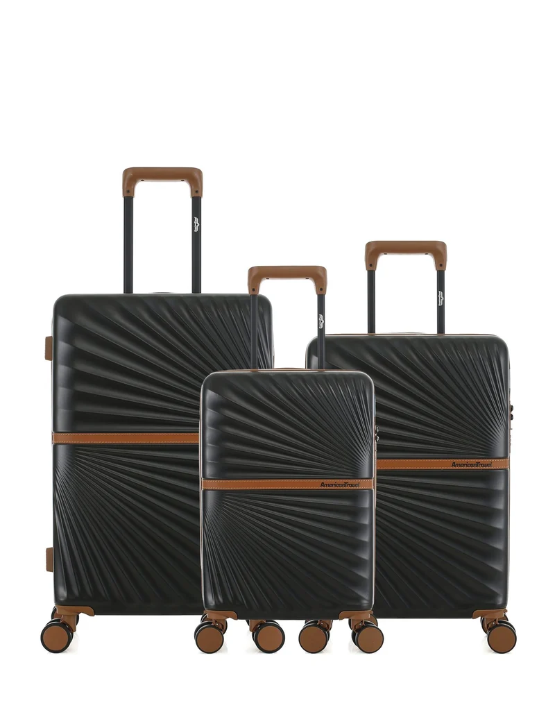 3er-Pack Hartschalenkoffer: Mittelgroßer Koffer, Handgepäck und Handgepäck XS OAKLAND