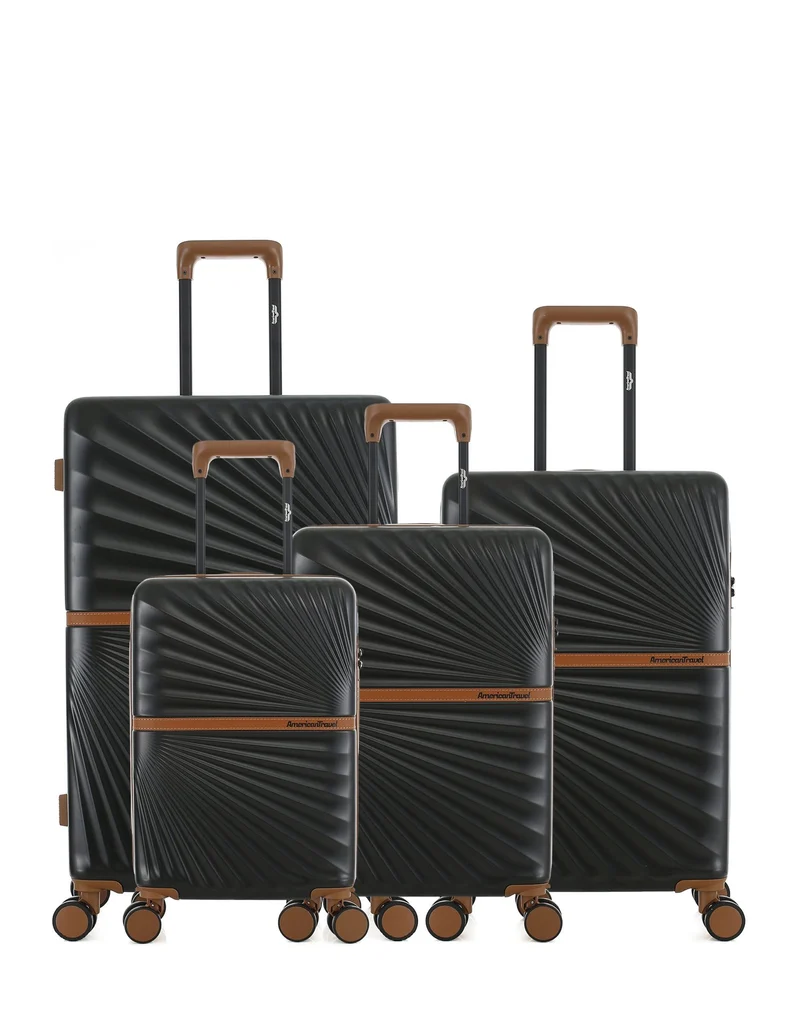 4er-Pack Hartschalenkoffer: Großer Koffer, mittelgroßer Koffer, Handgepäck und Handgepäck XS OAKLAND