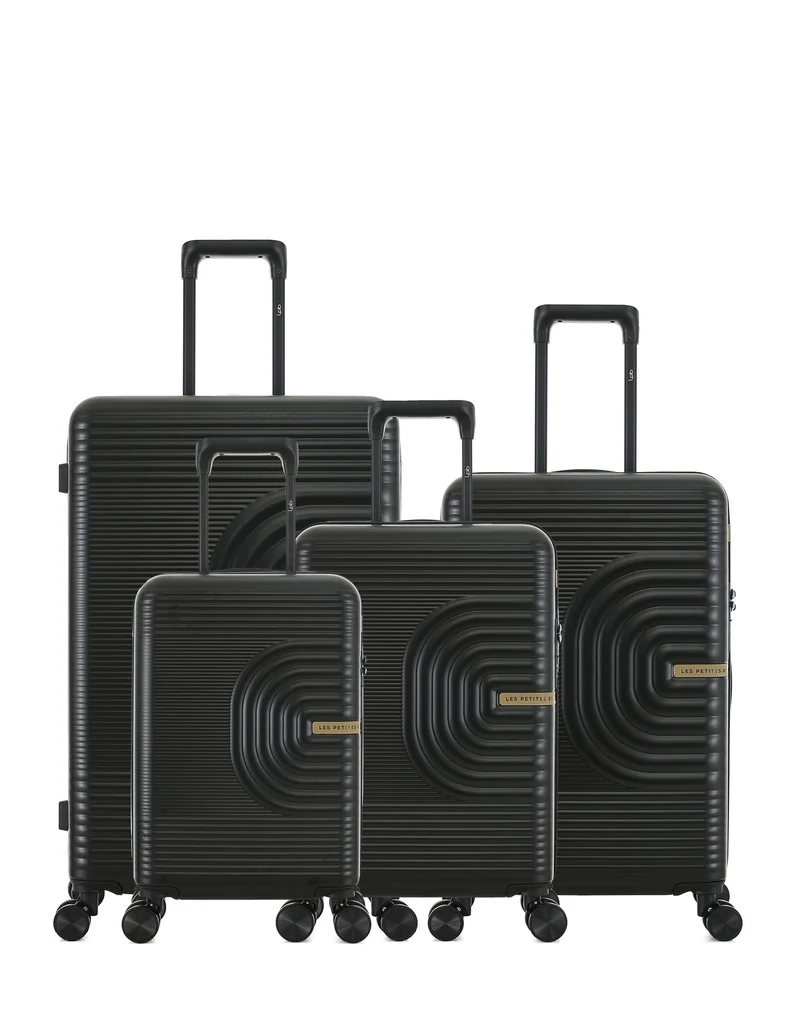 4er-Pack Hartschalenkoffer: Großer Koffer, mittelgroßer Koffer, Handgepäck und Handgepäck XS CELIA