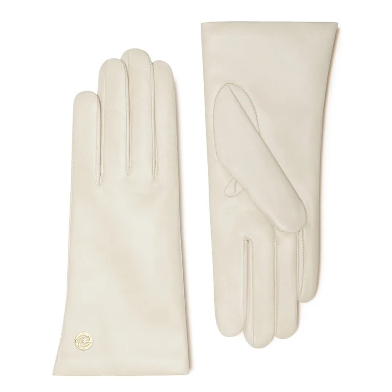 Isabel Bernard Honoré Eleanor Cream Ziegenfell Leder Handschuhe IB67000-372-8